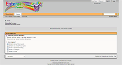 Desktop Screenshot of forums.entensity.net